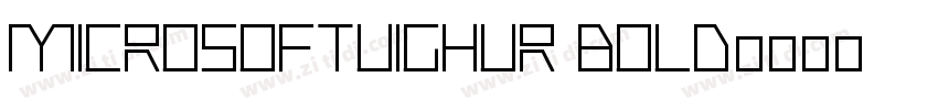 MicrosoftUighur Bold字体转换
